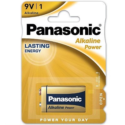 Blíster 1 pila 9V alcalina Panasonic