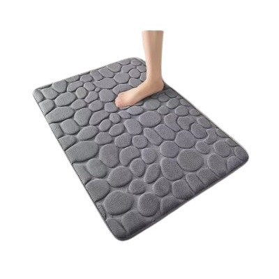 Alfombra de baño efecto piedras