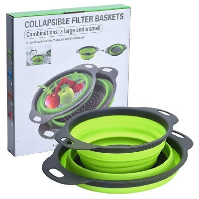 Colador plegable. Set de 2 unidades