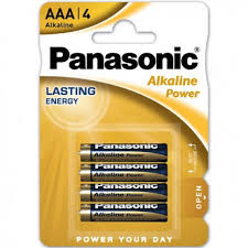 Blíster 4 pilas AAA alcalinas Panasonic
