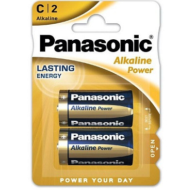 Blíster 2 pilas C alcalinas Panasonic