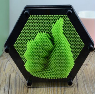 Escultura 3D Pin Art hexagonal