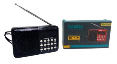 Radio recargable con FM y USB