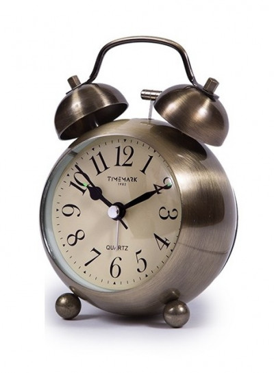 Reloj despertador vintage de campana 