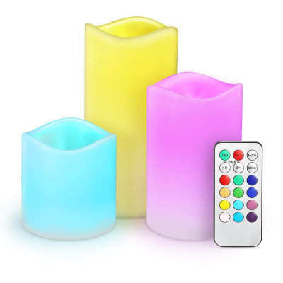 Pack de 3 velas decorativas a pilas