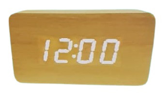 Reloj despertador con aspecto de madera SD-5202